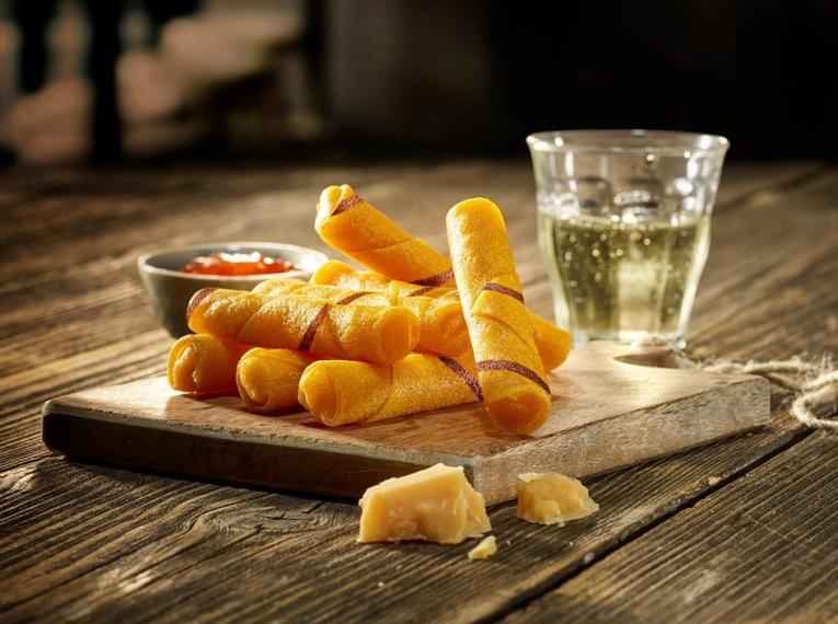 De enige échte herken je voortaan aan de gekleurde streep!|Topking Fingerfood B.V.